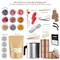 CraftBud DIY Natural Soy Candle Making Kit with Dried Flowers